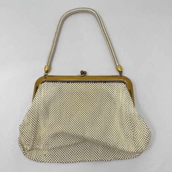 Whiting & Davis Co Mesh Bag USA Made Art Deco Vintage Kiss Lock Top Closure‎ - Picture 6 of 16